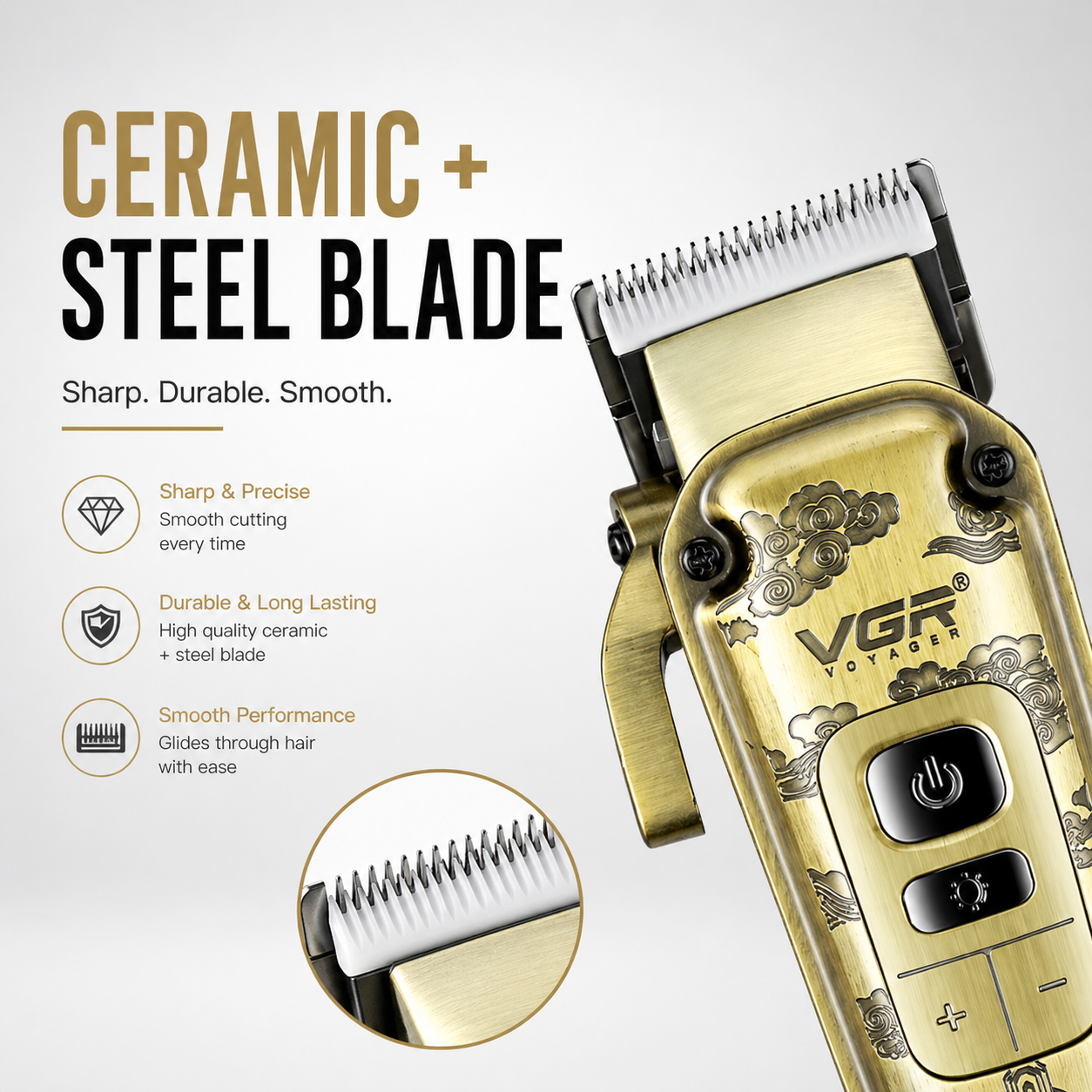 VGR V-005 Full Set Professional Hair Clipper Kit