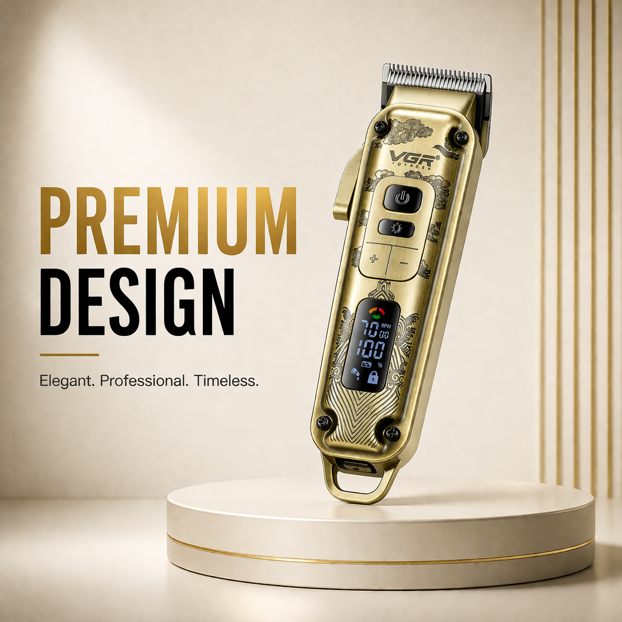 VGR V-005 Full Set Professional Hair Clipper Kit